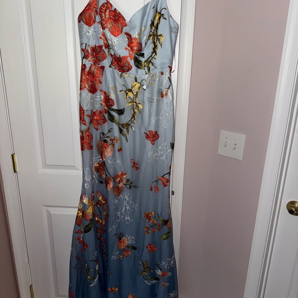 Marchesa Notte Ombré Evening Gown